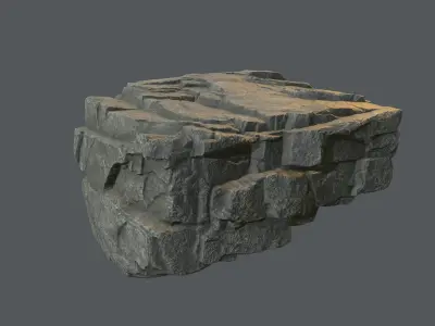 Rock Unreal Engine 4  Low-poly 3D model