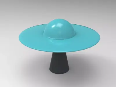 Nus Side Table Low-poly 3D model