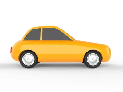 toon car 3D model from CGTrader