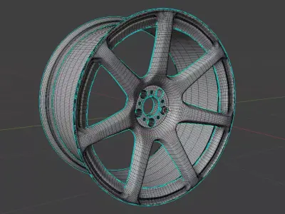 Work Emotion T7R Low-poly 3D model