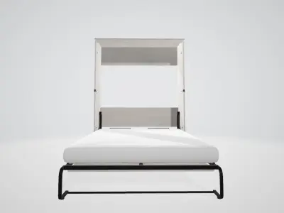 Modern Engineered Wood Full Murphy Bedroom Sets  Low-poly 3D model