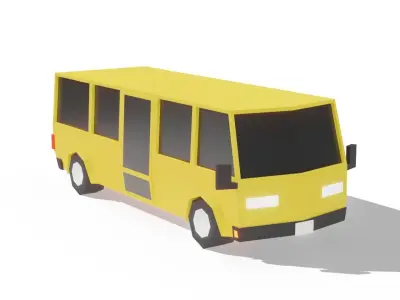 11 Low-Poly Cars for Games and Animations Low-poly 3D model