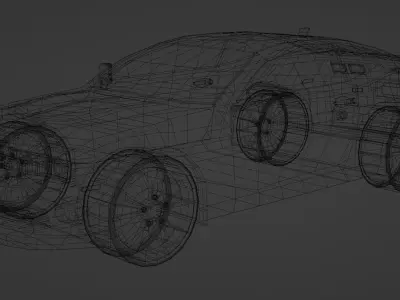 Chevrolet Camaro SS 2011 Low-poly 3D model