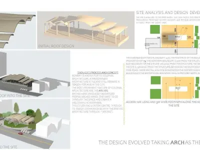 Public Centre Low-poly 3D model
