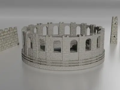 arterium Low-poly 3D model