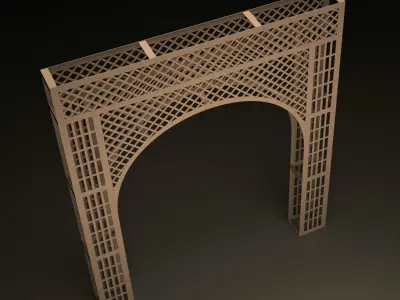  CNC Cutting Arch Jali  3d Modle Jali 3d Modle Cutting Jali   3D model
