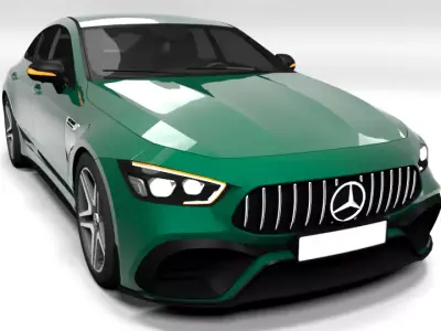 MERCEDES AMG GT 43 4DOOR Low-poly 3D model