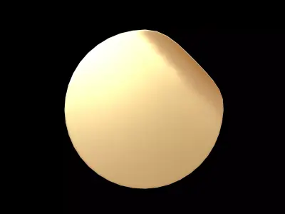 Circle Sticker v2 003 Low-poly 3D model