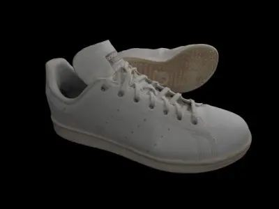 Photo scanned adidas shoes 3D model