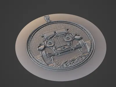 Car Pendant Medallion 3D print model