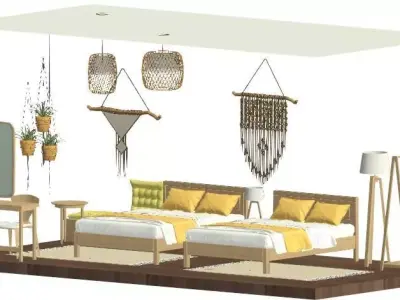 FURNITURE HOMESTAY STYLE 3D print model