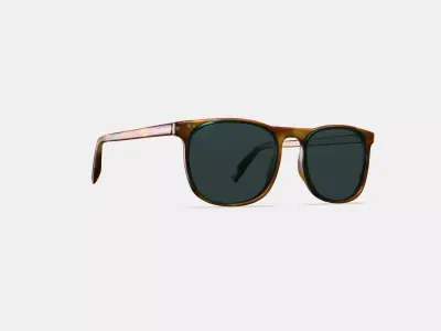 Alvin Sunglasses in English Oak Matte Low-poly 3D model