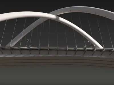 Infinity Bridge - Dubai UAE 3D Model 3D model