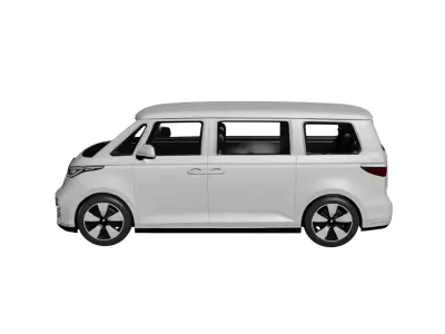Volkswagen Camper Van 2026 Modern Electric Camper Lifestyle 3D model