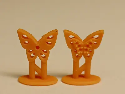 Earrings Butterfly 3D print model 3D model