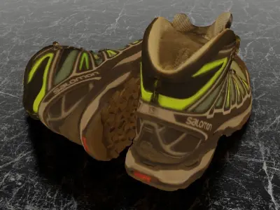 SALOMON X ULTRA 3D SHOES Low-poly 3D model