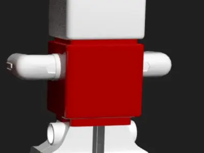 A Robot Free low-poly 3D model