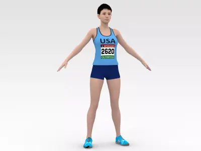 Athlete Runner  3D model purchase