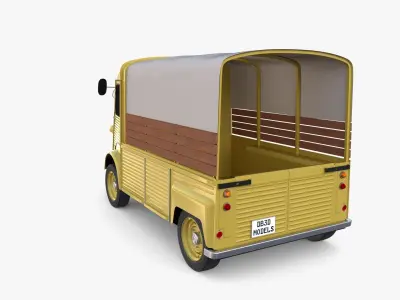 Generic 40s Van Pick Up v1 3D model
