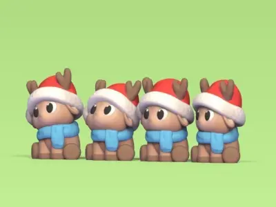 Xmas Reindeer Kit 3D print model