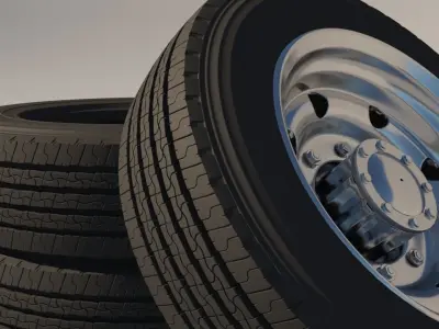 high poly 3D model of tyre  3D model