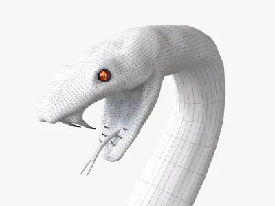 Snake rigged 3D model