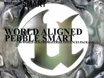 Pebble World Aligned Materials 3D model