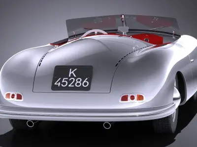 Porsche 356 number 1 1948 3D model