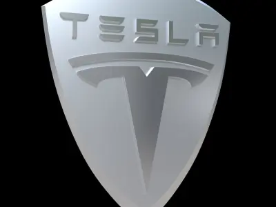 Tesla emblem  3D model