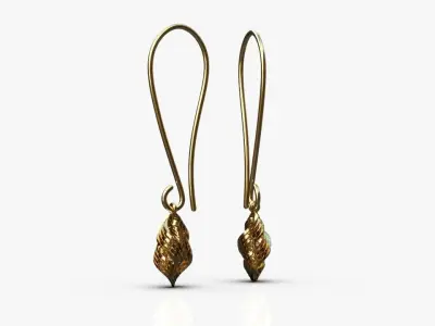 Light earrings 3D print model