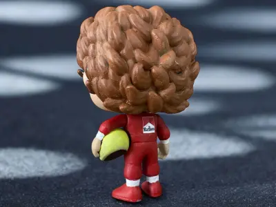 Funko Pop  ayrton senna 3D print model