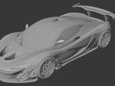 McLaren P1 GTR  3D print model