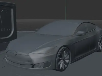 tesla-mode s final-v2 car 3D model