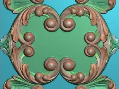 Classic decor 3D CNC print model 01 3D print model 03 3D model