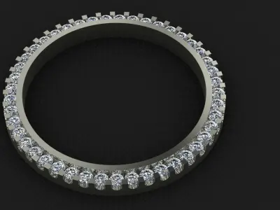 36mm Rolex Compatible Diamond Bezel 2ct 3D print model
