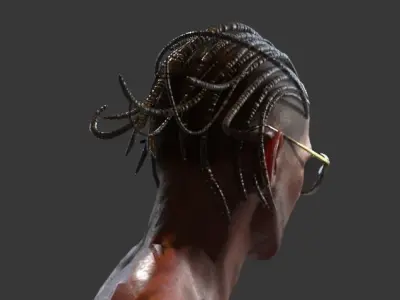 Visual Rock - Dreadlock Low-poly 3D model