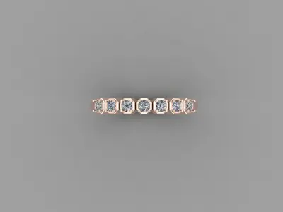 Solitaire Ring Version 1 SR48 3D model