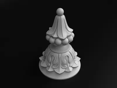 Pinecone Corbel 3D model