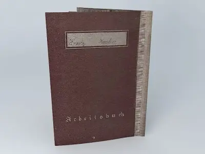Germany  WW2 Civilian WorkBook   1942 Free 3D model