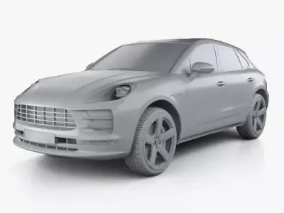 Porsche Macan Turbo 2015 3D model 3D model