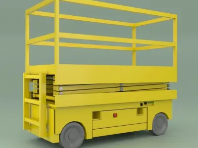 lift scissor  Free low-poly 3D model