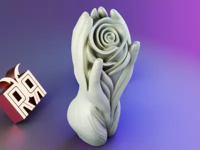 Flower Body Candle 3D print model