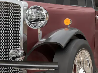 old car 2 Low-poly 3D model