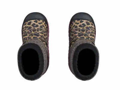 Dior Alps Snow Ankle Boots Black Low-poly 3D model