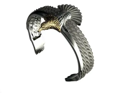 Viking Eagle Bracelet 3D print model
