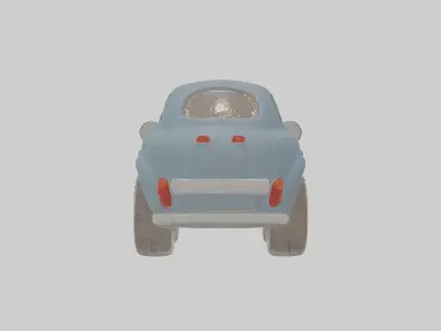 Cartoon Car Low-poly 3D model 15