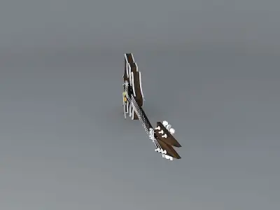 Evil Christmas tree guitar Free 3D model