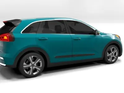 KIA NIRO LOWPOLY  Low-poly 3D model