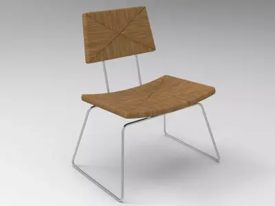 Yarn Chair Low-poly 3D model