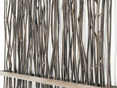 Branch crooked decor bedroom n1 3D model